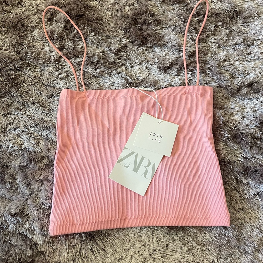 NWT Zara tube top with straps never worn